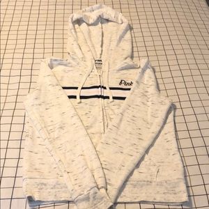 XS Pink Zip Up Hooded Sweater